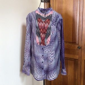 Gusto Barcelona silk/Cotton blend shirt, Medium